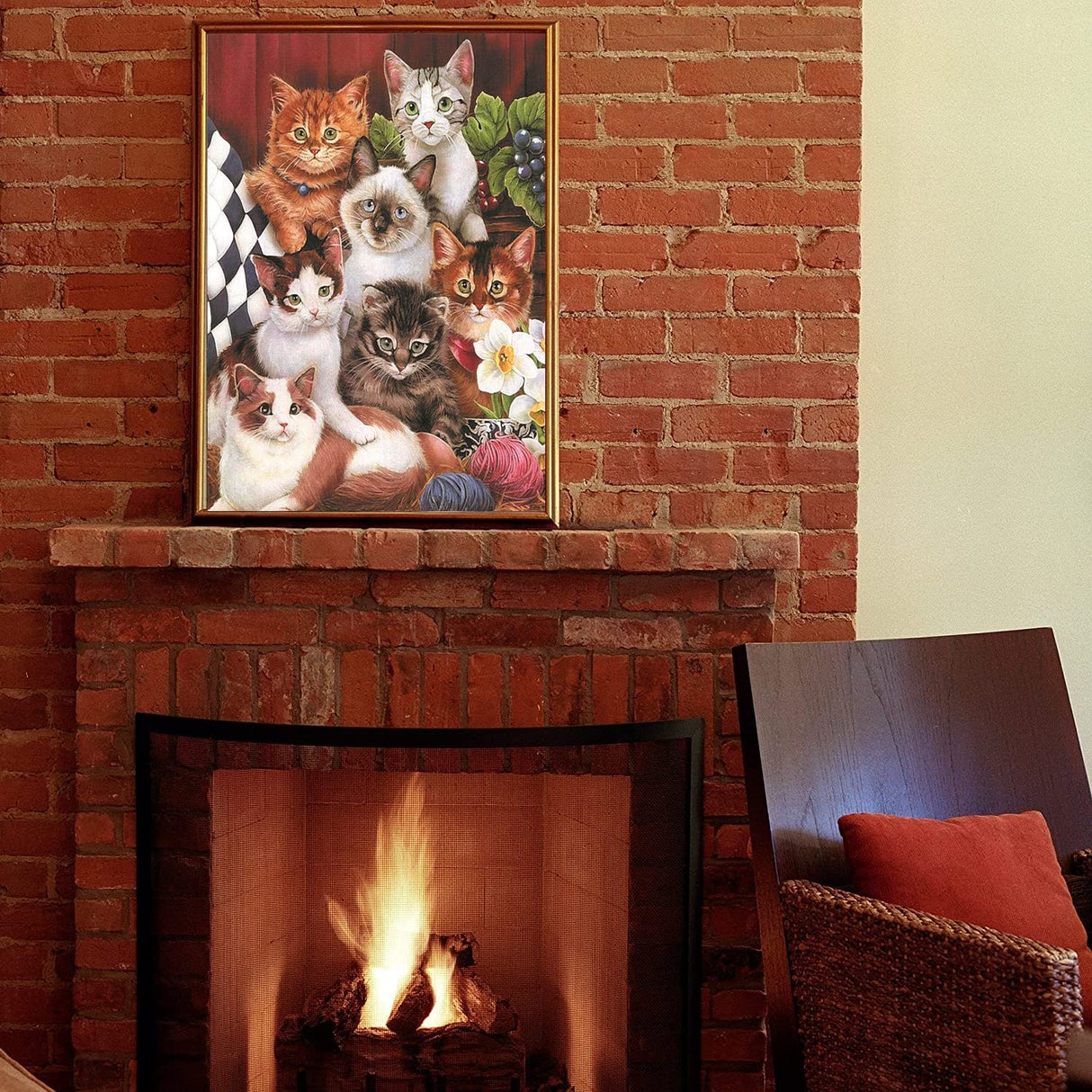 500 Piece Puzzles for Adults Cats 20.5 x 15 Inch 500 Large Piece Jigsaw Puzzles for Kids Adults Puzzles 500 Pieces for Adults Holiday Educational Challenge Toy Anguis