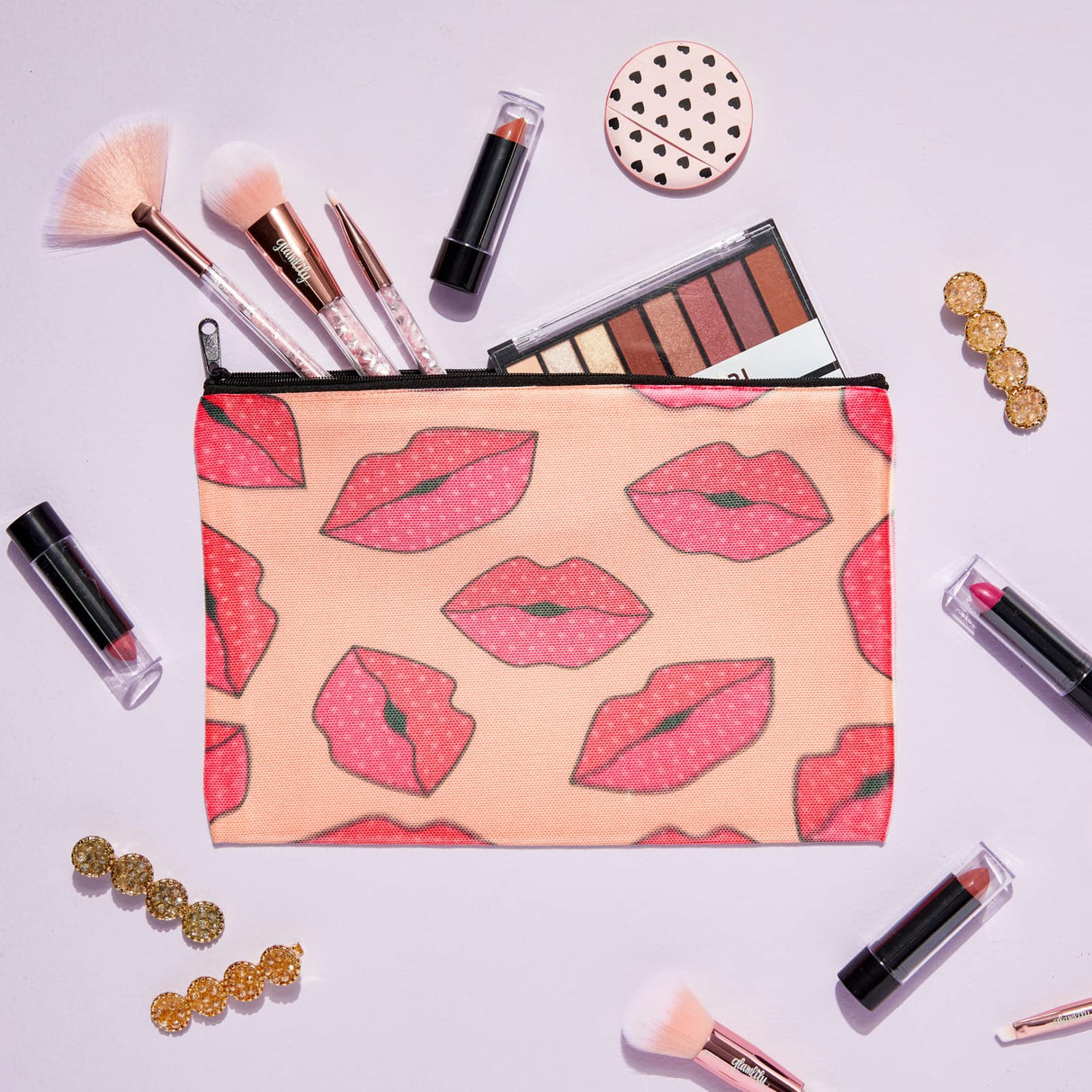 Blank Sublimation Canvas Bags, DIY Cosmetic Zipper Pouch Set (10 x 7 Inches, 15 Pieces) Bright Creations