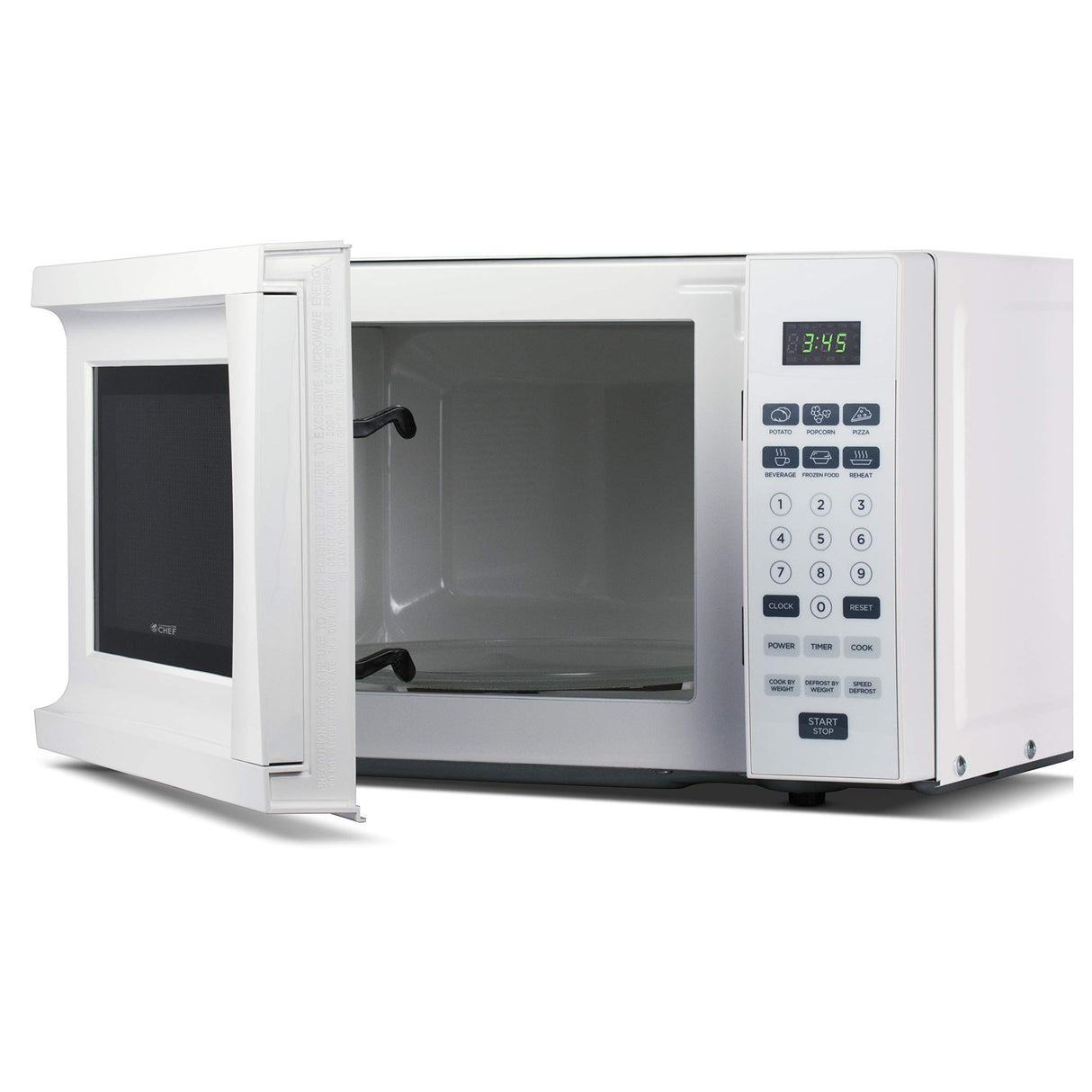 Commercial CHEF CHM770W Counter Top Microwave Oven, 0.7 Cubic Feet, White Commercial CHEF