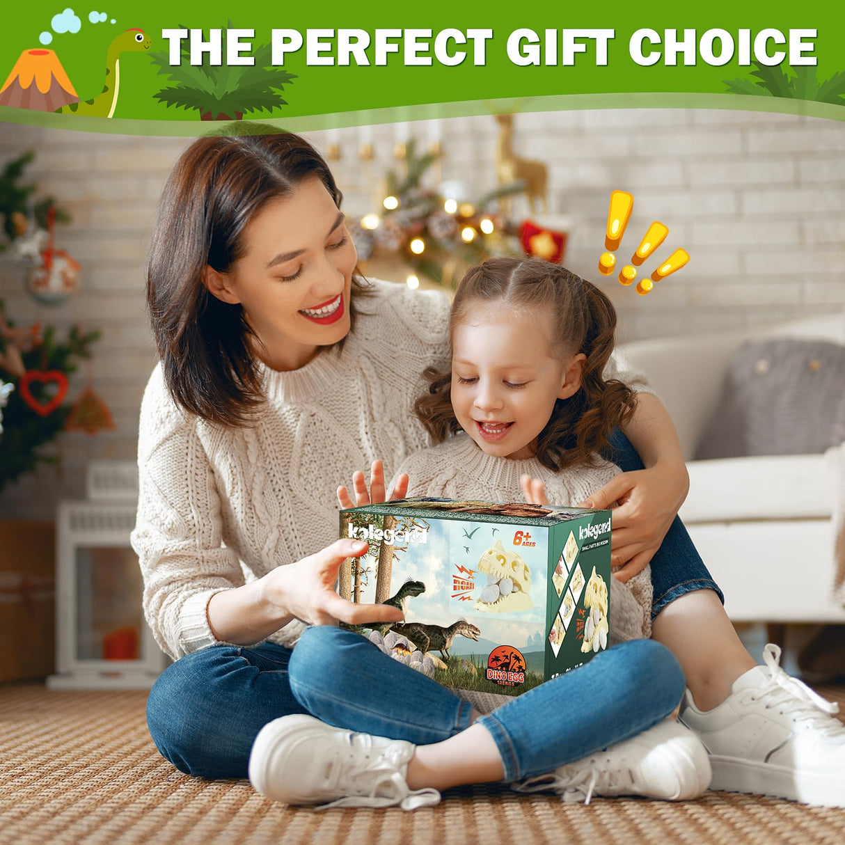 kolegend 12 Pack Dino Eggs Dig Kit and T. Rex Skull Dinosaur Eggs Excavation Set Easter Gift Dinosaur Toys Science Experiments Kits for Kids Easter Basket Stuffers Toys for 3+Year Old Boys Girl kolegend