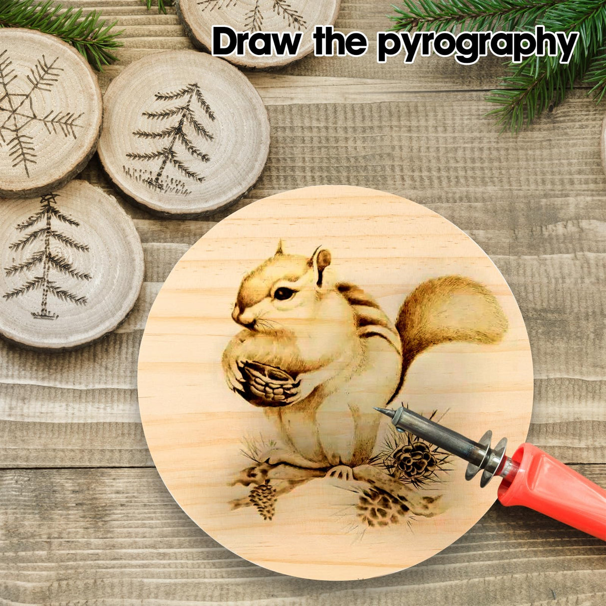 4 Pack 12 inch Round Wooden Plaque, 3/4 Inch Thick Unfinished Wooden Circle Plaque, Natural Pine Wood Coaster Base for Craft Projects, Sign, Painting, Woodcarving, Engraving PONGJA