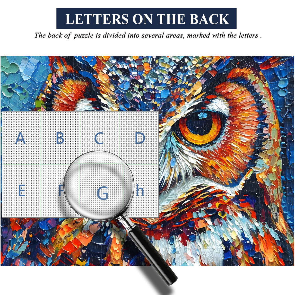 PICKFORU Owl Puzzles 1000 Pieces, Bird Art Puzzles Hard, Impossible Difficult Jigsaw Puzzles 1000 Pieces Owl Painting, Challenging Puzzles as Owl Decor PICKFORU