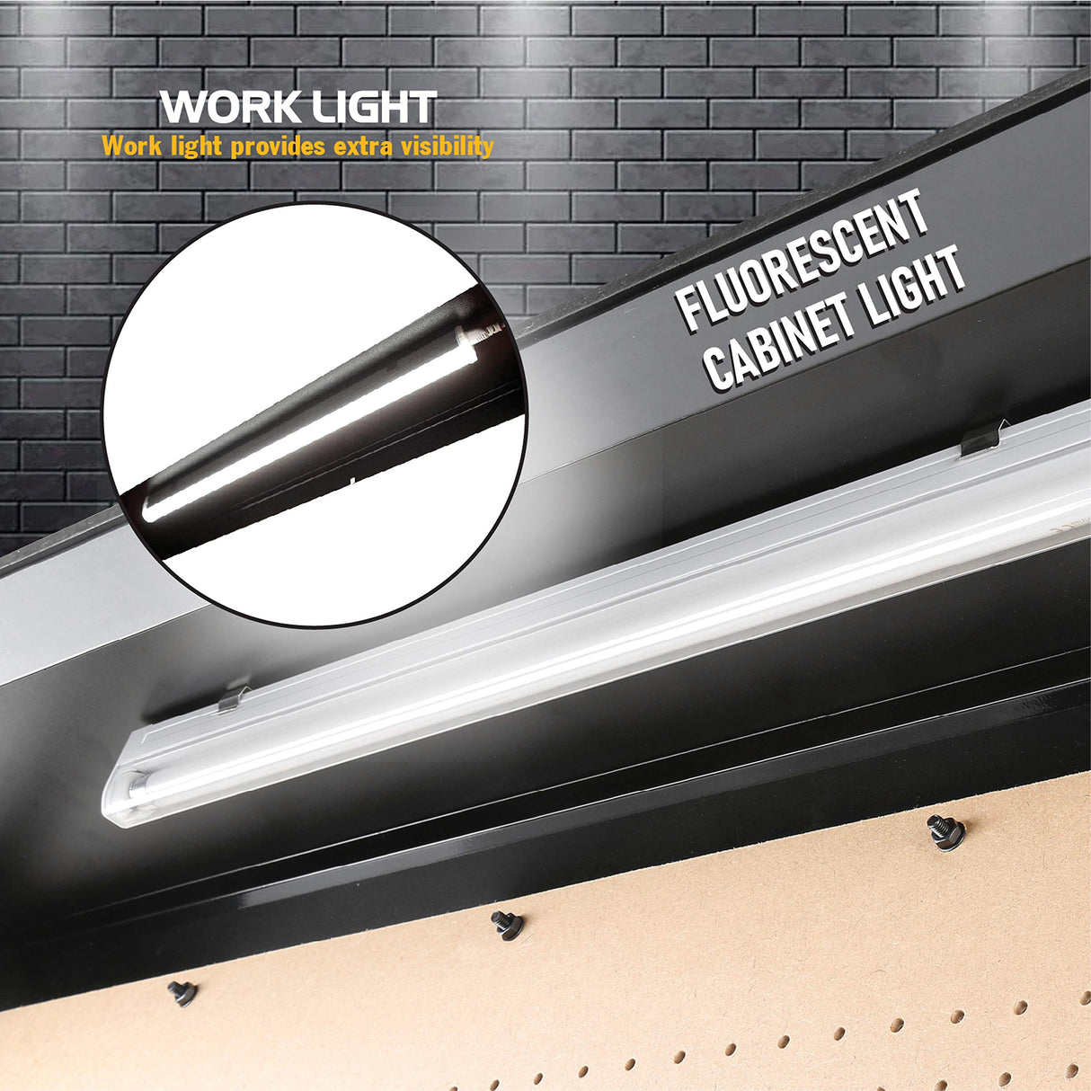 Olympia Tools Multi-Purpose Workbench With Light, 82-802 , Black Olympia Tools