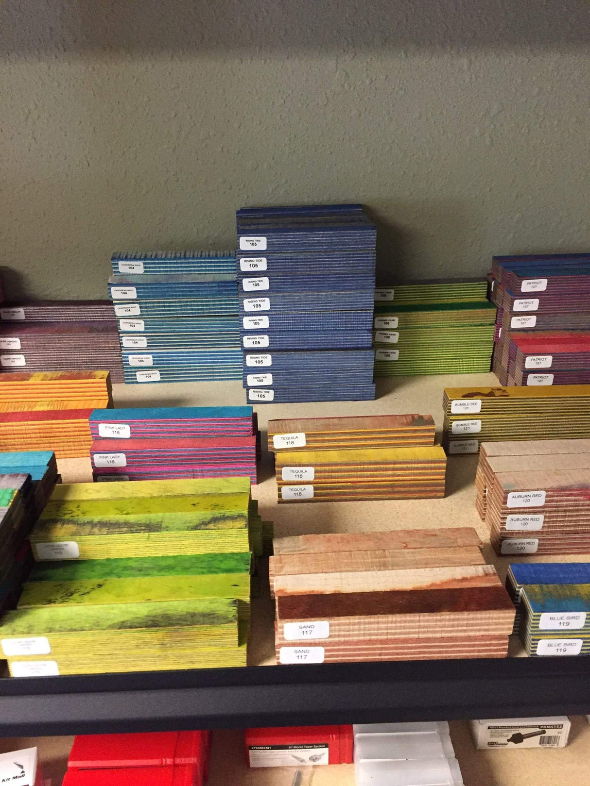 Pen Kit Mall - Spectraply 22 pc Assorted Pen Blanks Dyed Birch Vibrant Colors Pen Kit Mall