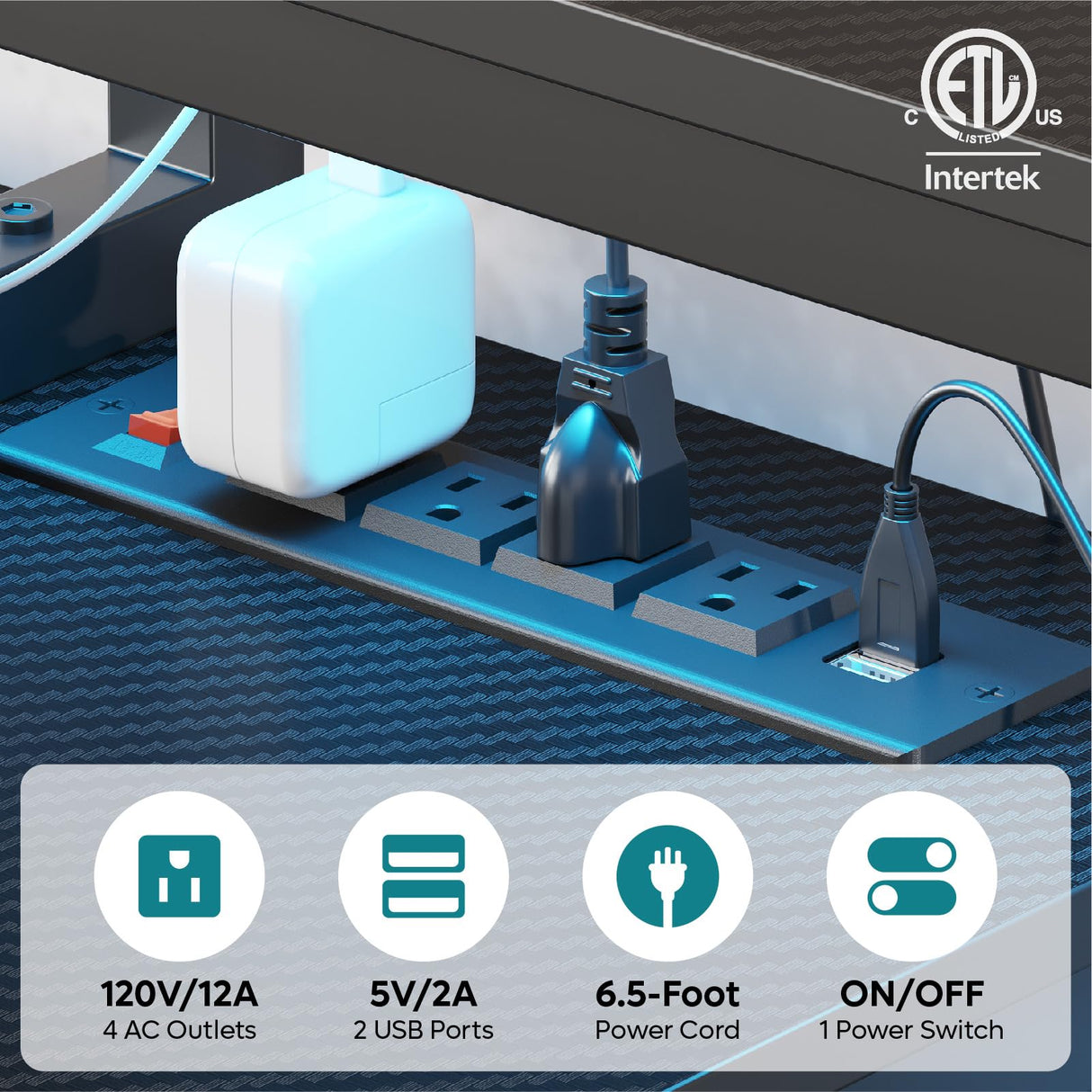 Bestier Gaming Desk with Power Outlets, 71.5 LED Computer Desk with Long Monitor Stand, Large L Shaped Corner Desk with Storage Shelf, Cup Holder Headset Hooks, Cool Desk for Gaming Room, Black Bestier