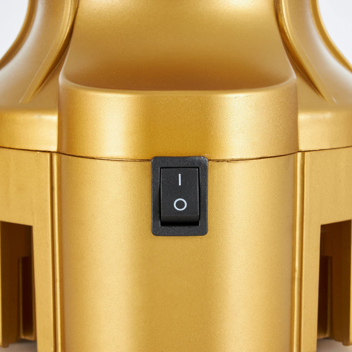 Home Heritage Artificial Christmas Tree Base Rotating Metal Stand for 1 to 1 1/2 Inch Diameter Artificial Christmas Tree Poles, 31 Inch, Gold Home Heritage