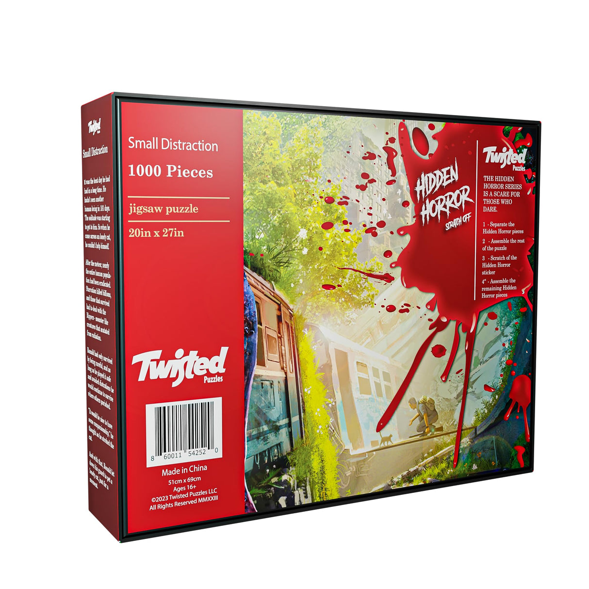 Twisted Puzzles - Hidden Horror Series: Small Distraction, 1000 Piece Adult Jigsaw Puzzle, Halloween Puzzle, A Scare for Those Who Dare Twisted Puzzles