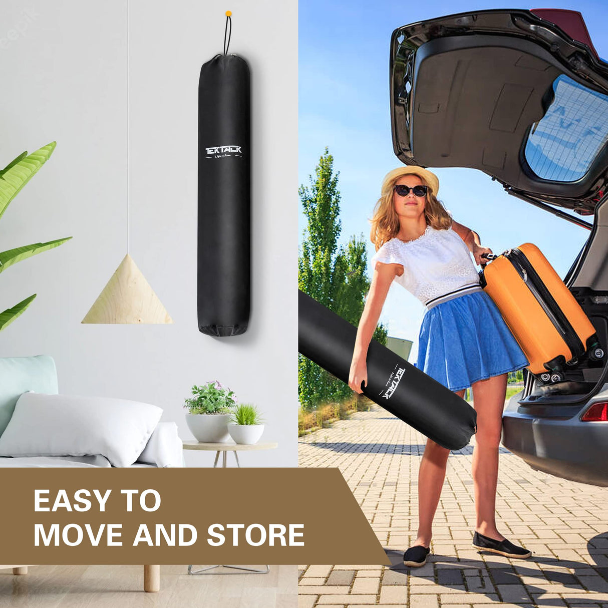 Tektalk Higher-Capacity Design with 6 Felt Sorting Trays, Jigsaw Puzzle Roll-up Mat in Delicate Packaging Box with Hand Pump, for Saving and Storing for 2000, 1500, 1000, 500 Jigsaw Puzzle Pieces Tektalk