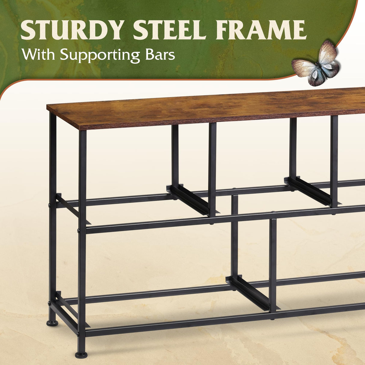 WLIVE Dresser for Bedroom with 5 Drawers, Wide Chest of Drawers, Fabric Dresser, Storage Organizer Unit with Fabric Bins for Closet, Living Room, Hallway, Rustic Brown Wood Grain Print WLIVE