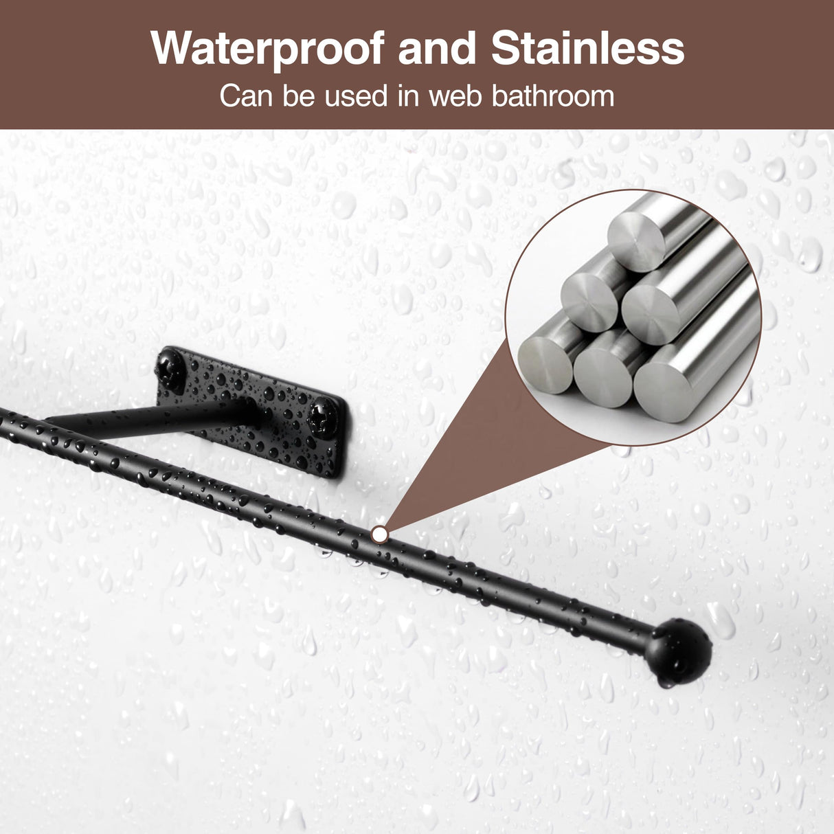 Josmimic Wall Hanging Jewelry Organizer: 12.6'' Necklace Holder for Earring, Bracelet, Rings, Hairband, Glasses, Black 2-Pack, Screws Included Josmimic