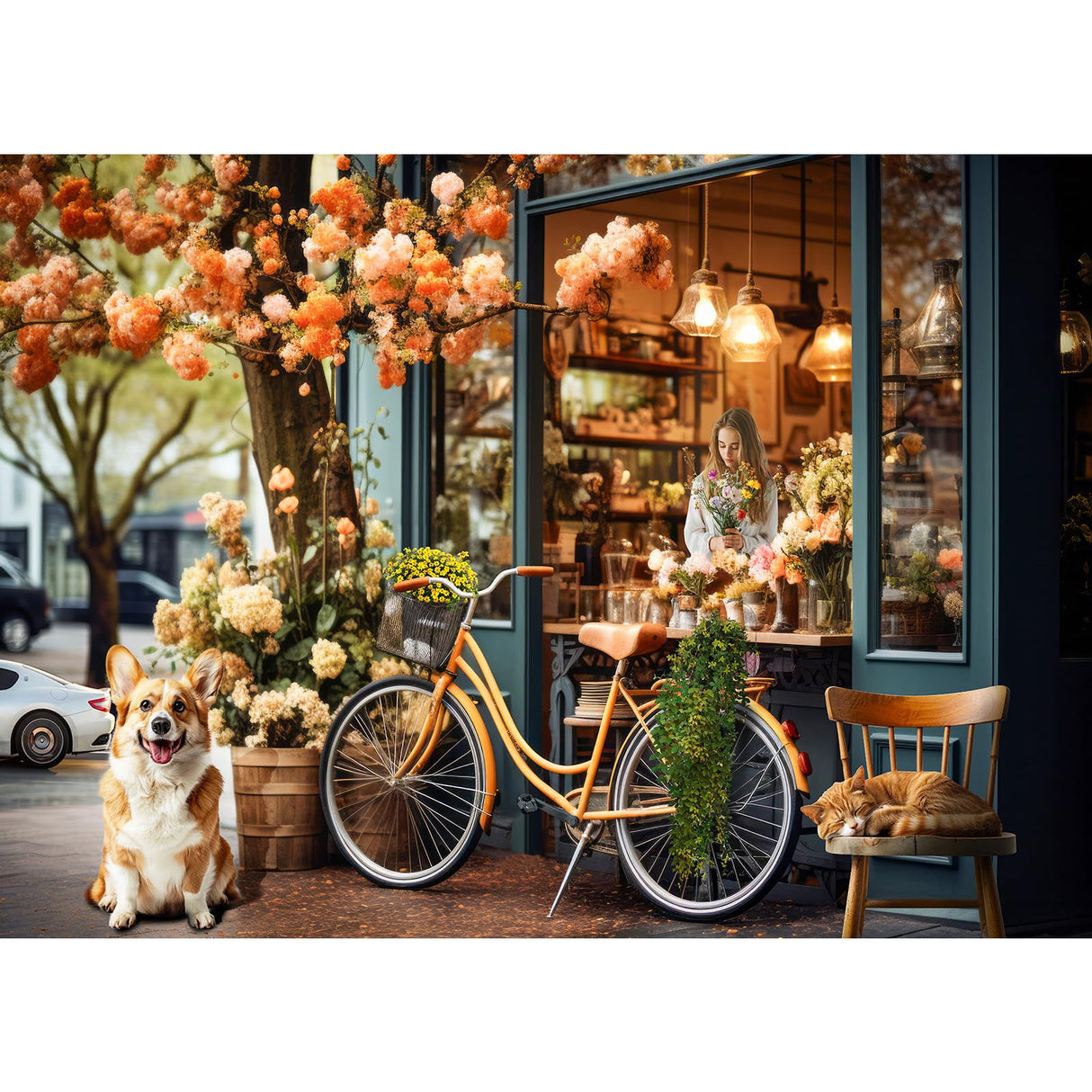 TangComplete - Flower Shop Puzzles for Adults 1000 Pieces, Jigsaw Puzzles for Adults 1000 Piece, Puzzle for Adults, Adults Challenging Game Toys, Impossible Puzzle, Family Decoration Puzzle TangComplete