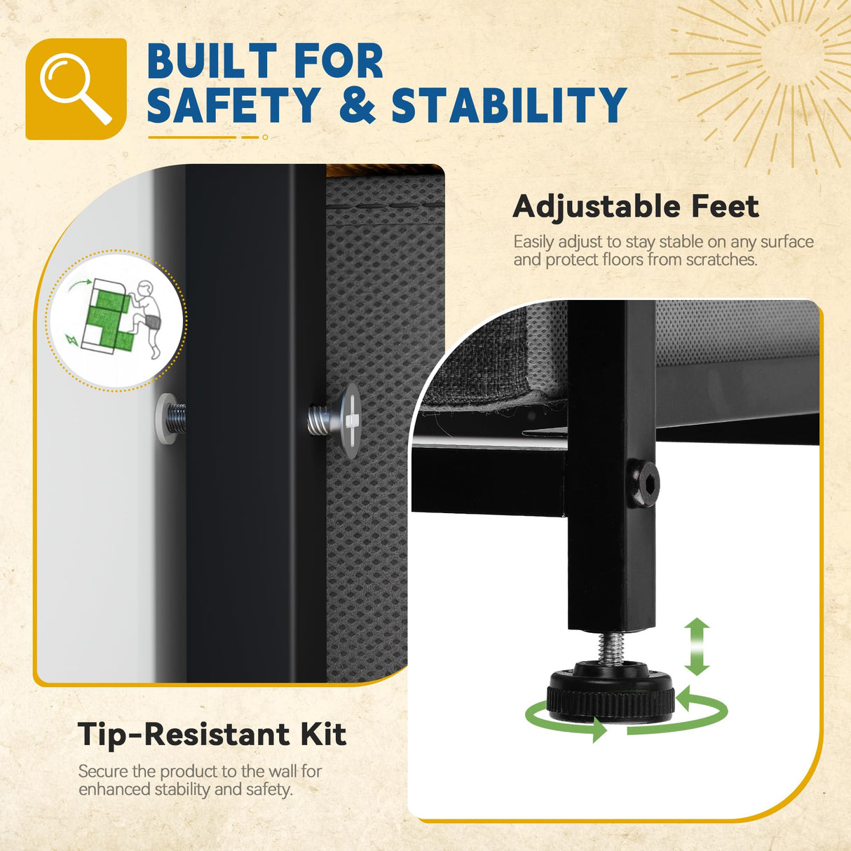 DWVO Dresser with 9 Drawers, Fabric Storage Dresser, Chest of Drawers, Storage Tower Organizer Unit for Living Room, Closets(Dark Grey) DWVO