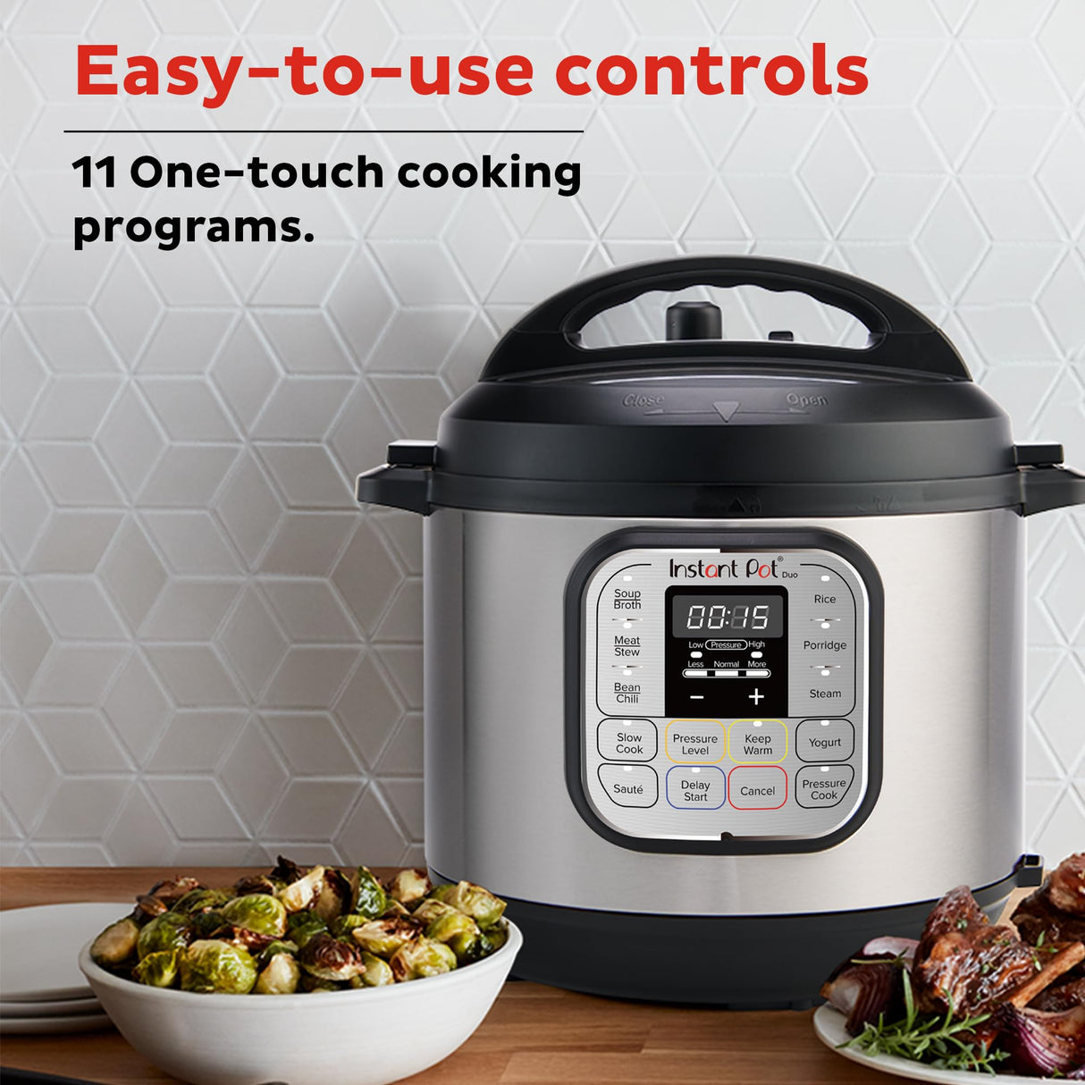 Instant Pot Duo 7-in-1 Mini Electric Pressure Cooker, Slow Rice Cooker, Steamer, Sauté, Yogurt Maker, Warmer & Sterilizer, Includes Free App with over 1900 Recipes, Stainless Steel, 3 Quart Instant Pot