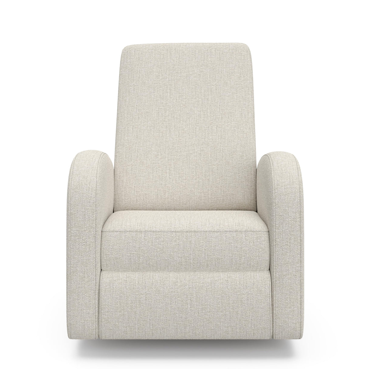 Storkcraft Santa Monica Power Recliner Swivel Glider (Dune Basketweave) – Effortless Electronic Power Recline, USB-A & USB-C Charger STORKCRAFT