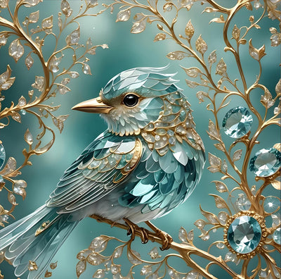 Birds Diamond Art Painting Kits for Adult, 5D Diamond Painting Kits for Adult Beginners, DIY Animal Birds Round Full Drill Diamond Dot Gem Art Kits for Home Decor 12 X 16 Inch