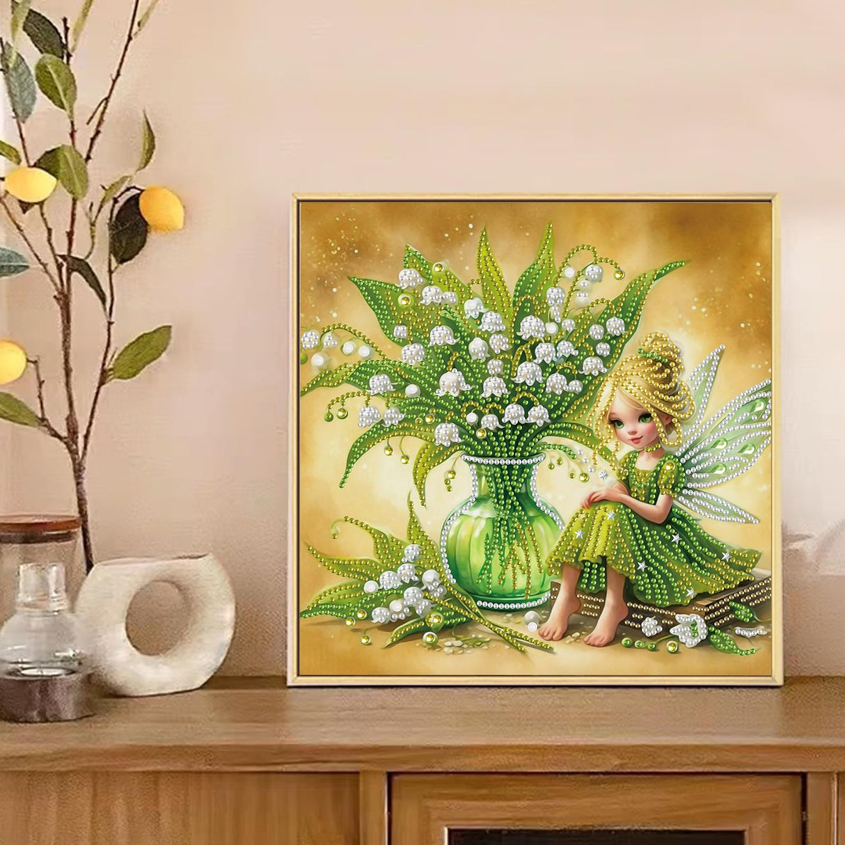 AiYuanzsh 5D Special Shape Diamond Art Kits for Beginners, Butterfly Fairy Diamond Art Painting Kits for Adults, Crystal Rhinestones Diamond Art Painting for Home Wall Decoration Gift 12×12 inch AiYuanzsh