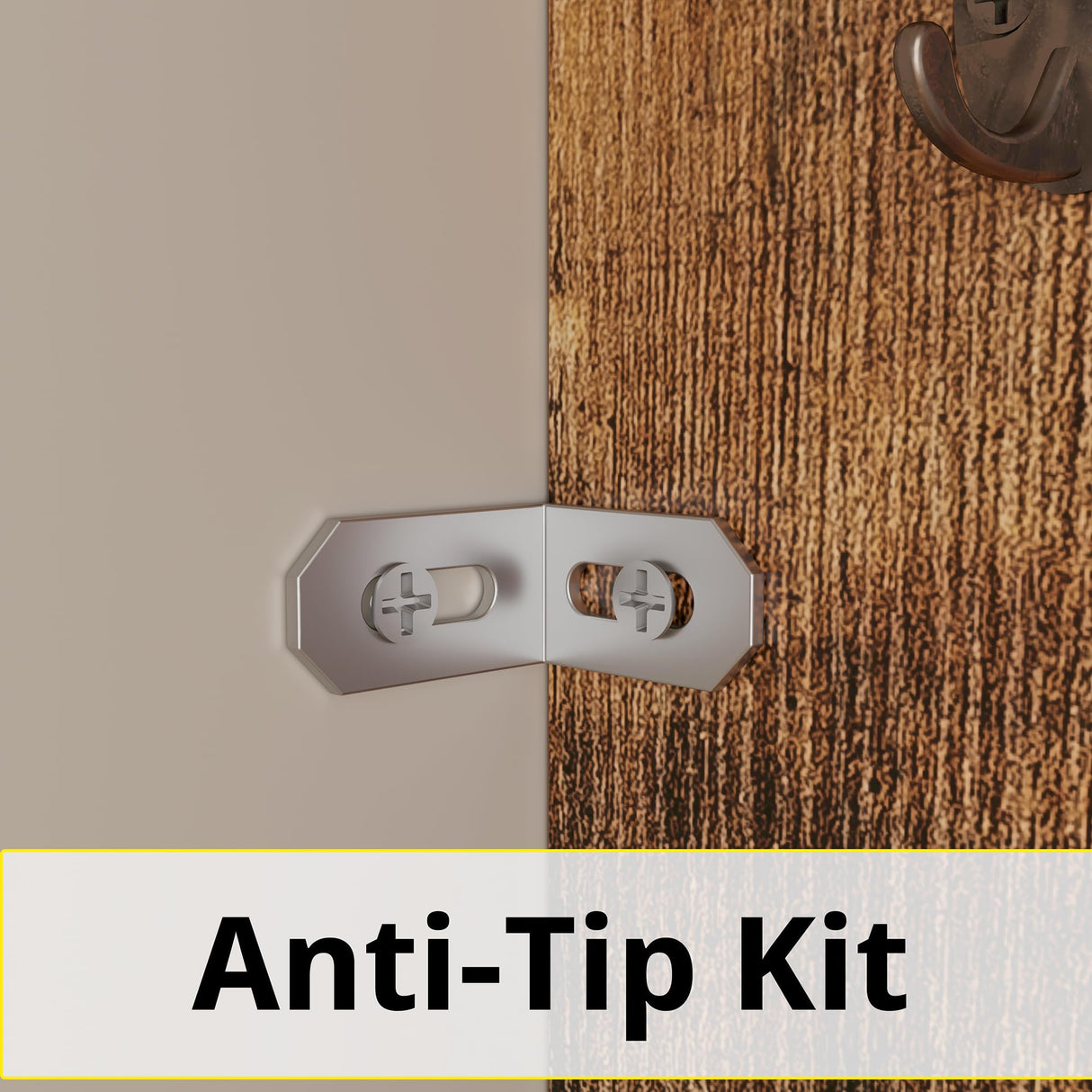 LIKIMIO Nightstand with Charging Station, 55" Tall End Side Table with Storage Cabinet, Small Bookshelf, for Living Room Office Bedroom, Vintage Brown LIKIMIO