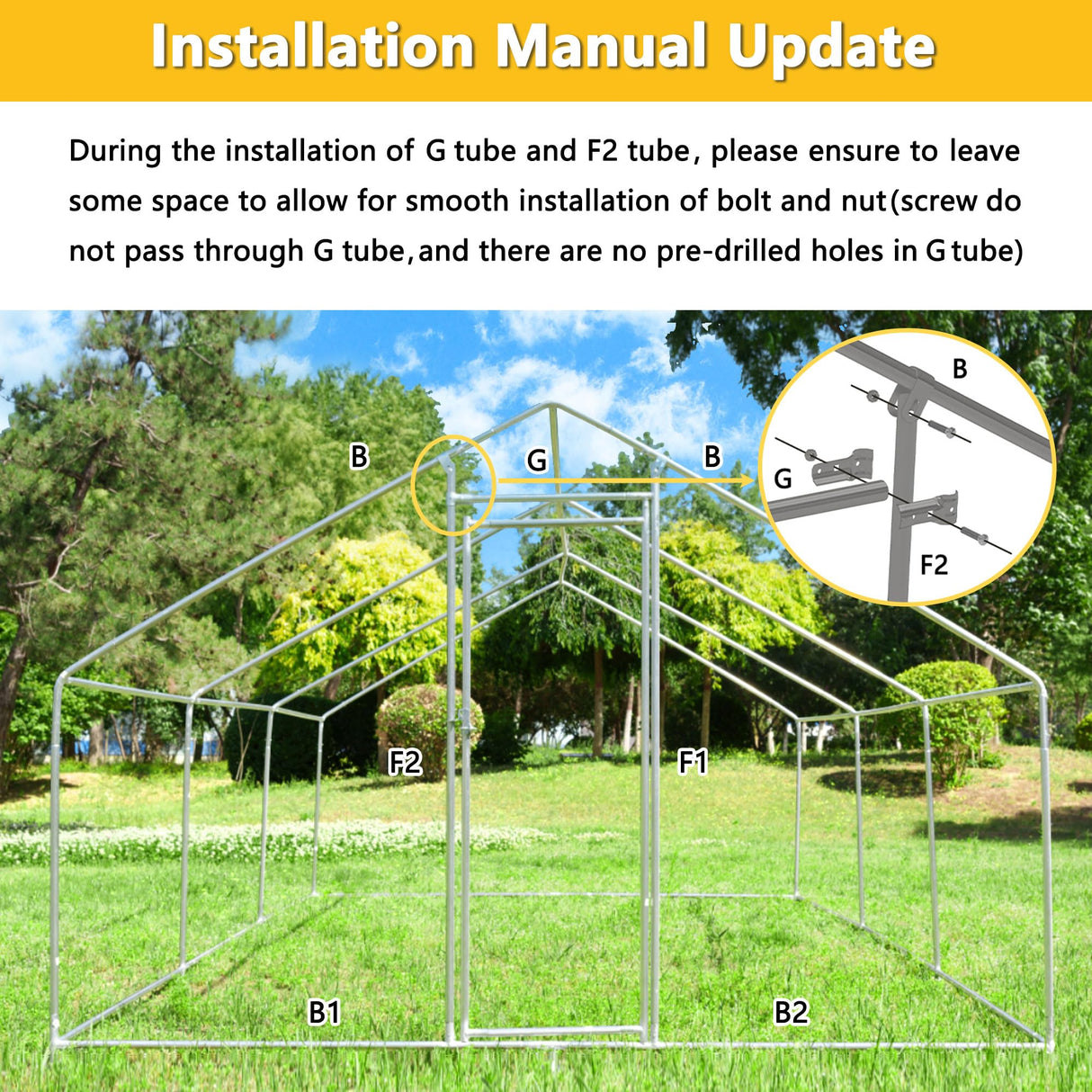 Large Chicken Coop Metal Chicken Runs for Yard with Cover Outdoor Pet Pens Poultry Cage Duck Rabbit House Backyard Use (13'Lx10'Wx6.6'H) HEASON