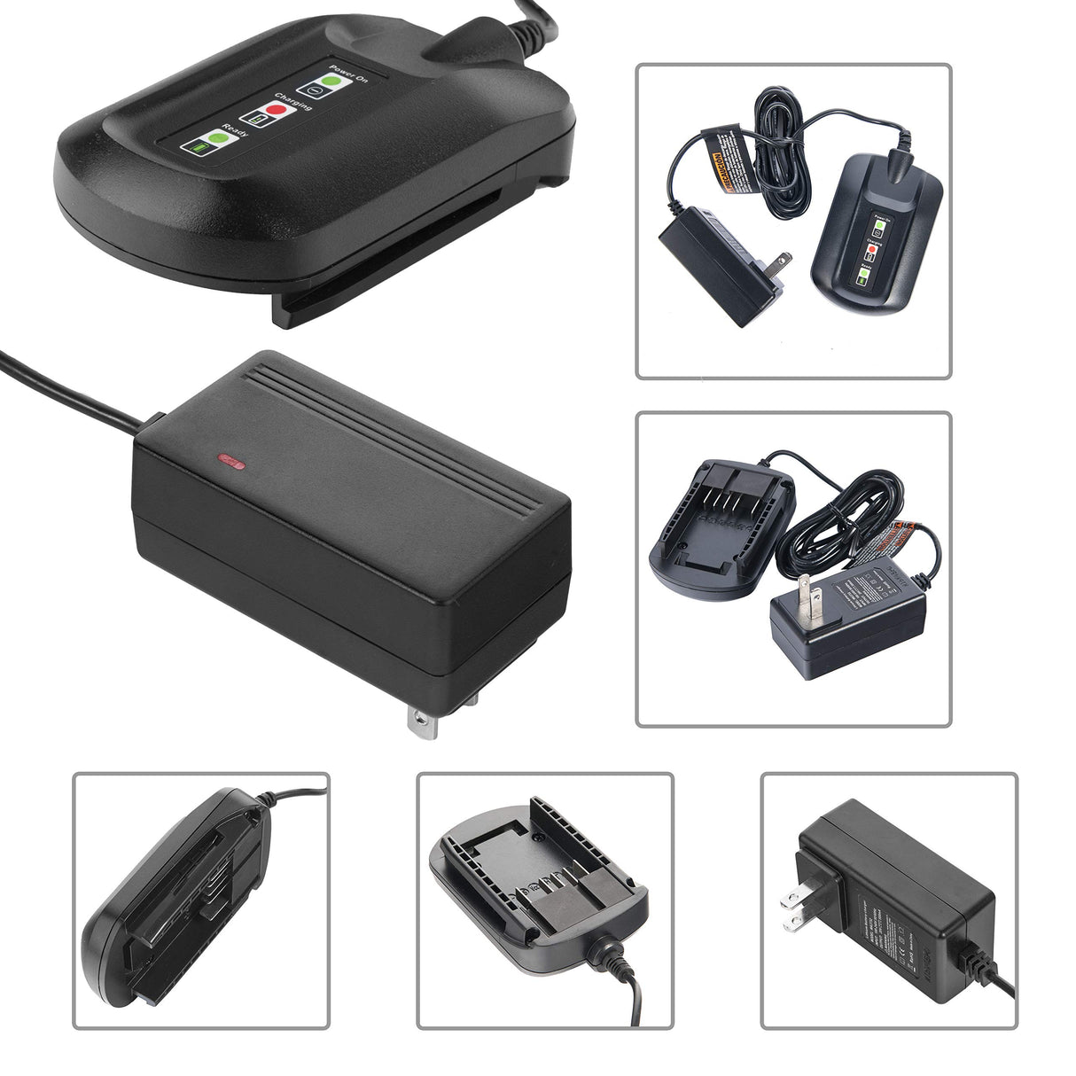 WA3742 Charger for 20V Lithium Battery WA3520 WA3525 WA3578, Cell9102 Replacement Worx Battery Charger 20V WA3732 WA3875 WA3881 CELL9102