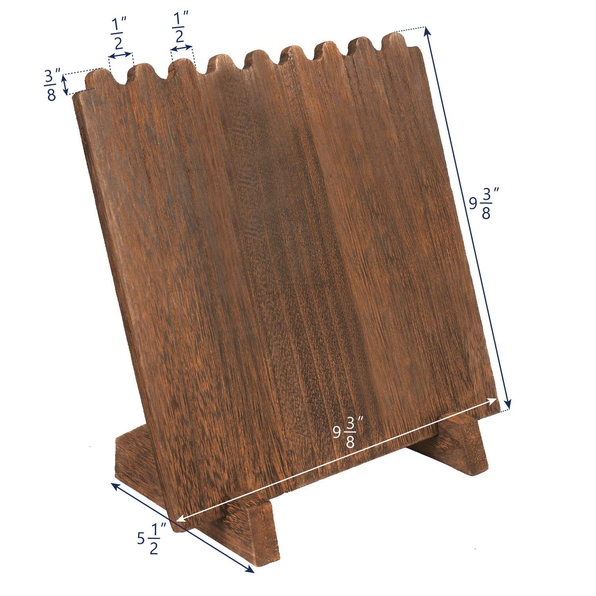 MOOCA Portable Wooden Plank Necklace Jewelry Stand for 8 Necklaces, Necklace Stand, Wood Plank Necklace Display Stand, Necklace Storage Holder, Jewelry Display Stand, Brown Color MOOCA
