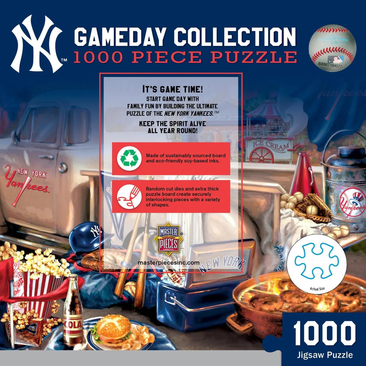 Baby Fanatic Nyy1060: New York Yankees Gameday 1000Pc Puzzle Baby Fanatic