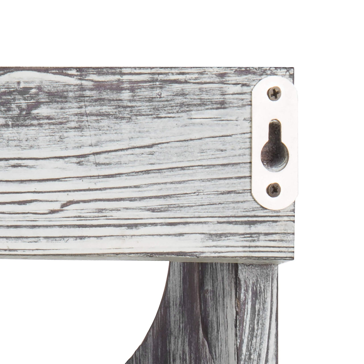 MyGift Wall Mounted Torched Solid Wood Magazine and Mail Holder Organizer Rack with 3 Slots and Chalkboard Labels MyGift