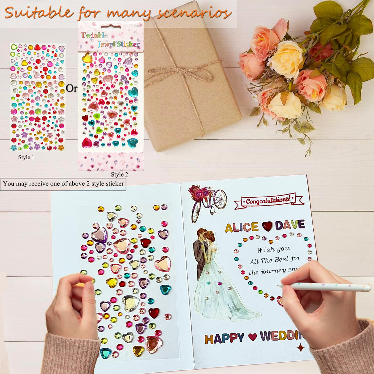 Card Making Supplies For Adults and Kids,Card Making Kits 14 Blank Greeting Cards and Envelopes with Colorpens and Stamp Set,DIY Greeting Card Set-Happy Birthday Mother's Day Thank You Christmas BOAJUNWU