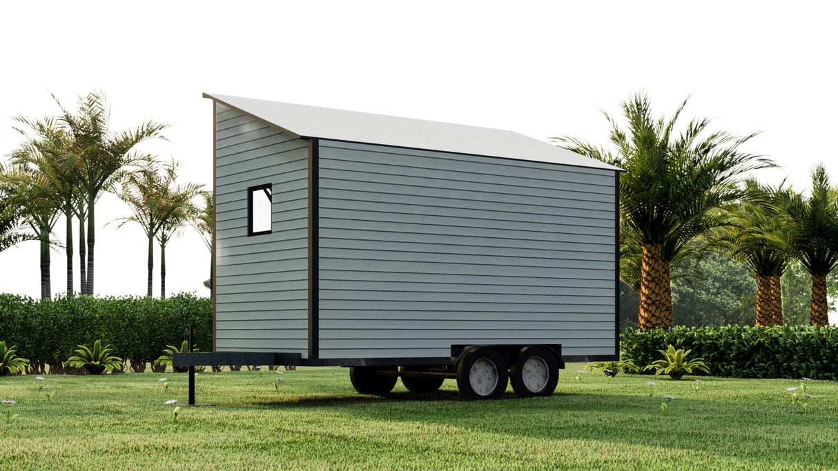 Generic Tiny Home Building Plans Mobile Lifestyle - 8' x 16' 128sqft area Living Space Generic