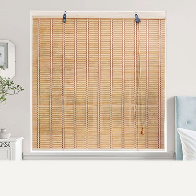 Bamboo Blinds for Interior Windows Bamboo Shades for Indoor Windows Custom Sizes, Easy to Install, Breathable Patio Shades Roll Up Outdoor for Patio, Porch, Living Room