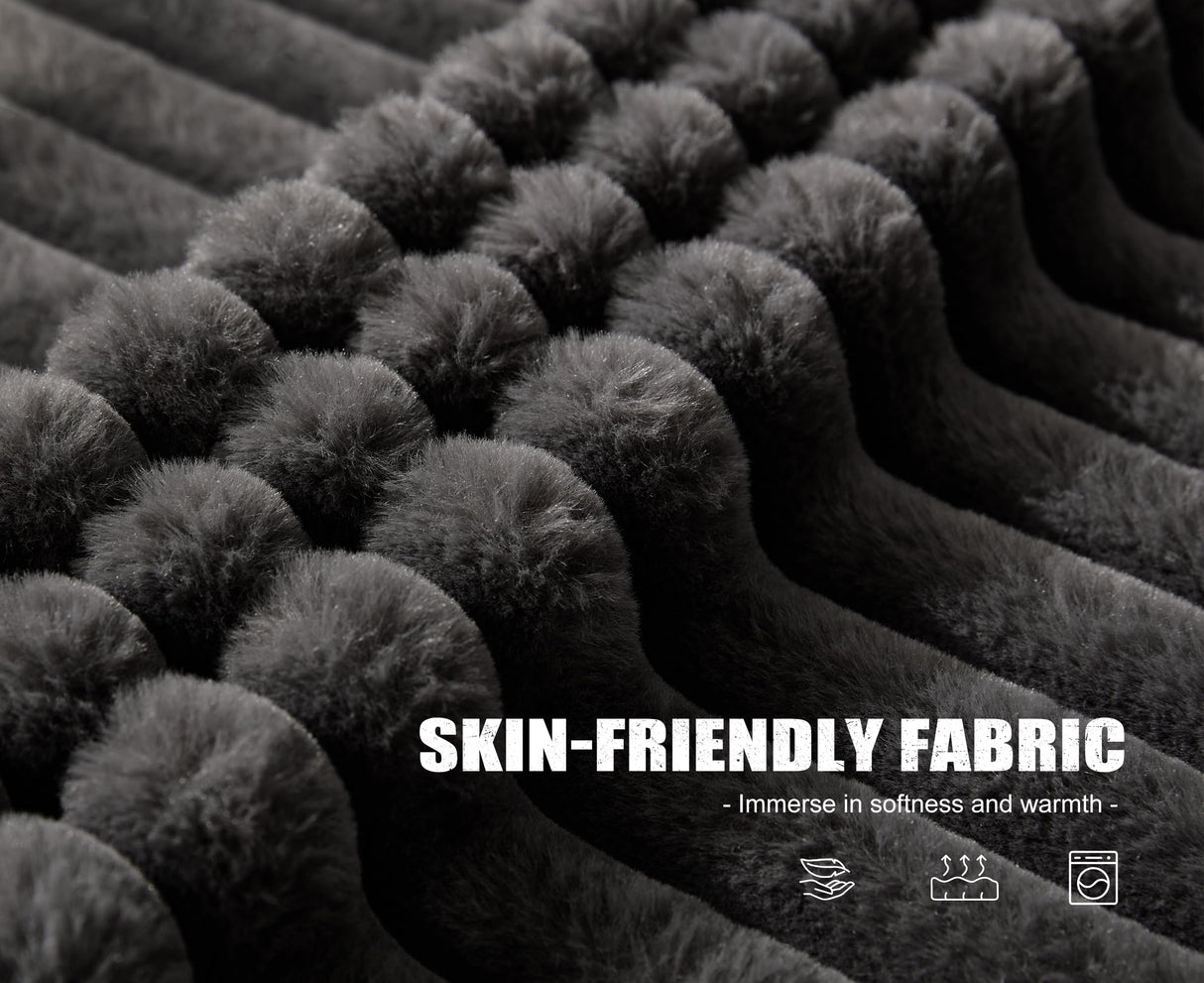 Modular Sectional Sofa 2 Seater Loveseat Modular Sofa Couch with Deep Seat Memory Foam Cloud Sofa Chair with Pillows Oversized Sectional Sofa for Living Room Bedroom (Strip Grey, Loveseat) Hobestluk