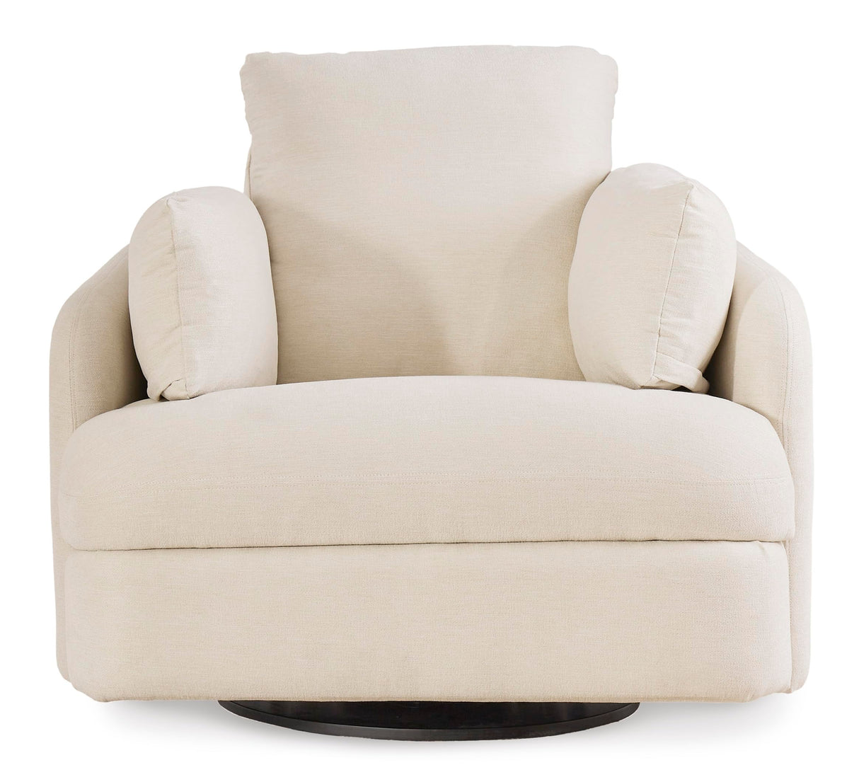 Signature Design by Ashley Modmax Coastal Press-Back Swivel Glider Rocker Recliner with Machine Washable Cover, Hidden Storage Compartments and 2 Bolster Pillows, Beige Signature Design by Ashley