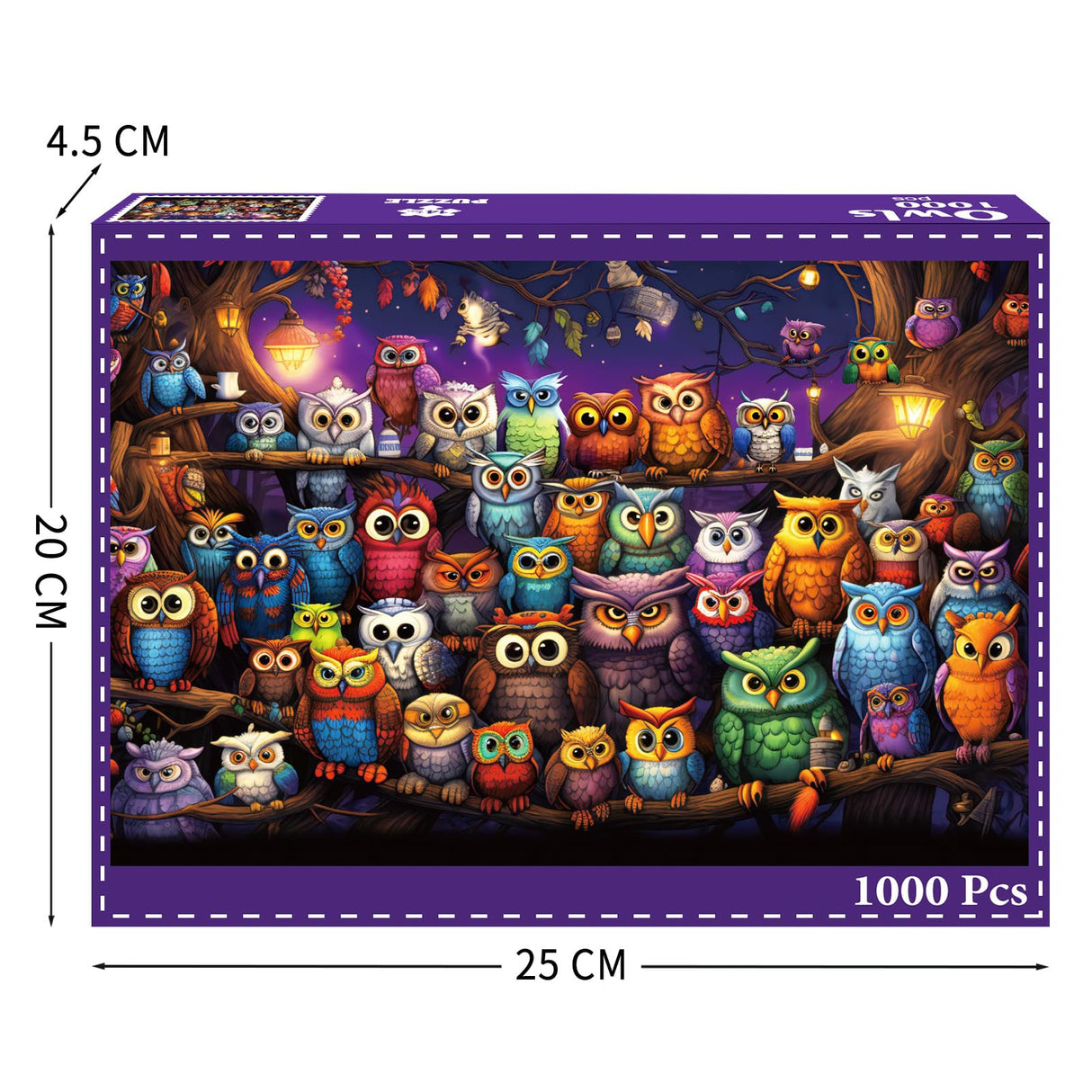 TangComplete - Owl Family Puzzle for Adults 1000 Pieces, Jigsaw Puzzles for Adults 1000 Piece, Puzzle for Adults, Adults Challenging Game Toys, Impossible Puzzle, Family Decoration Puzzle TangComplete