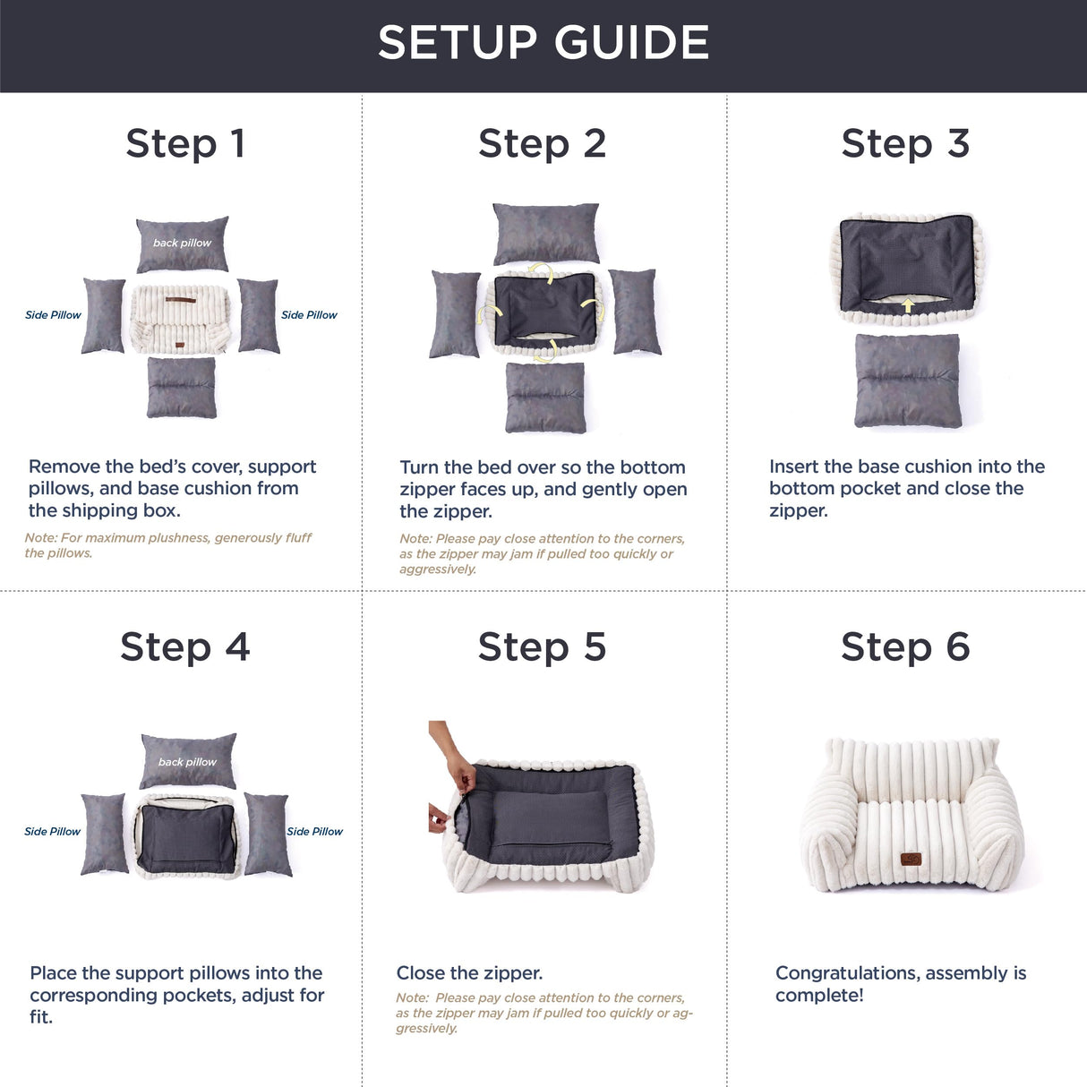 Bedsure Cute Cat Couch for Pets - Fluffy Small Dog Sofa with Premium Soft Corduroy Fleece, Pet Sofa with Removable Washable Cover, Supportive Dog Couch Bed for Small Medium Dogs, 30inch, Warm Grey Bedsure