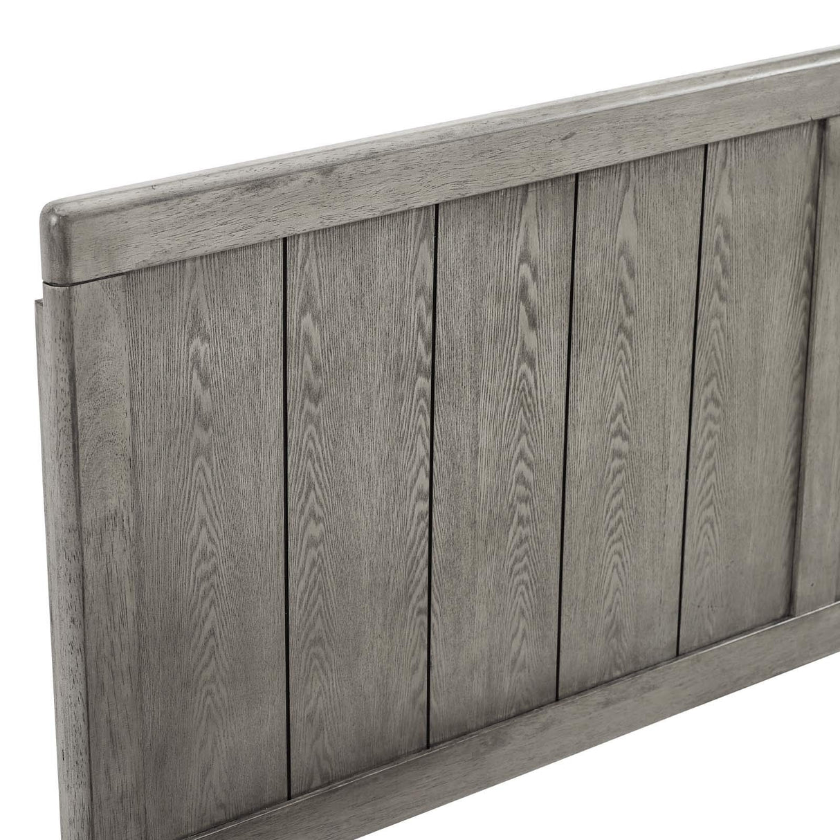 Modway MOD-6219-GRY Robbie King Wood Headboard, Gray Modway