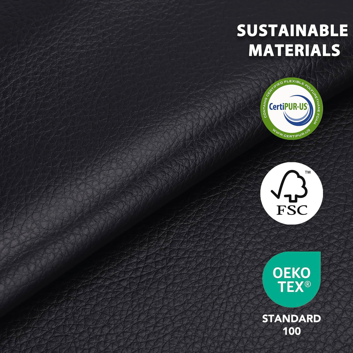 EONIX Dual Motor Lay Flat Power Lift Recliner Chair for Elderly, Faux Leather Electric Lift Chairs for Adults, 400lbs Heavy Duty Power Recliner with Heat Massage Charging Ports, SLRY003, Black EONIX