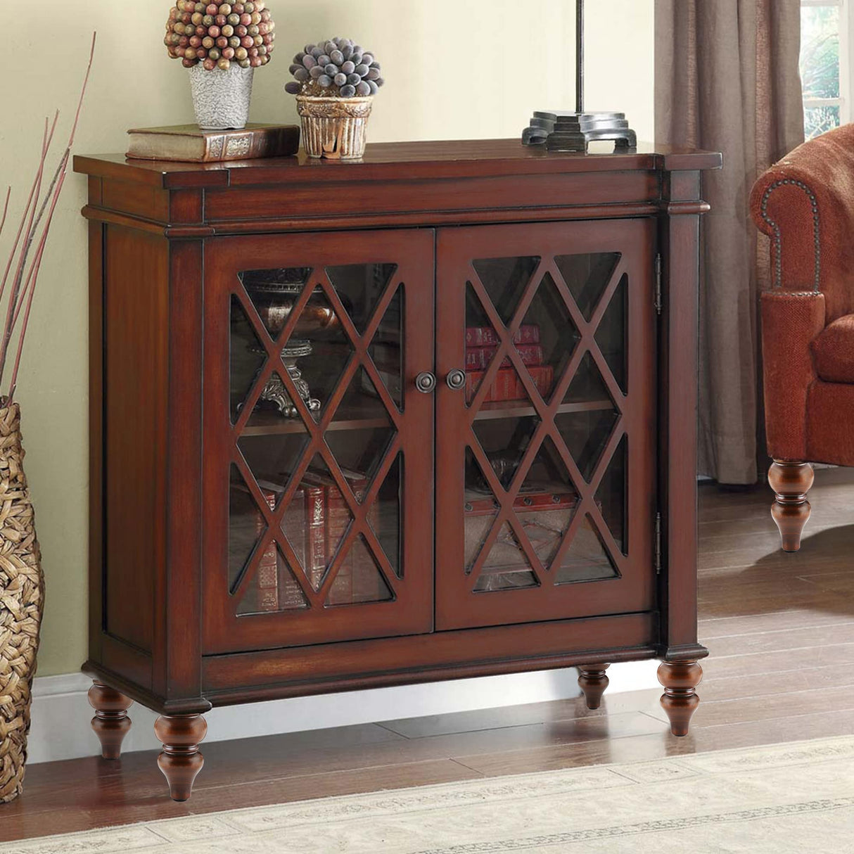 Wood Furniture Legs 6 inch - Sofa Legs Set of 4 Replacement Couch Legs - Round Furniture Feet Replacement for Legs for Furniture - Sofa Legs, Chair, Dresser, Ottoman, Coffee Table, Cabinet, Etc. Brown ALAMHI