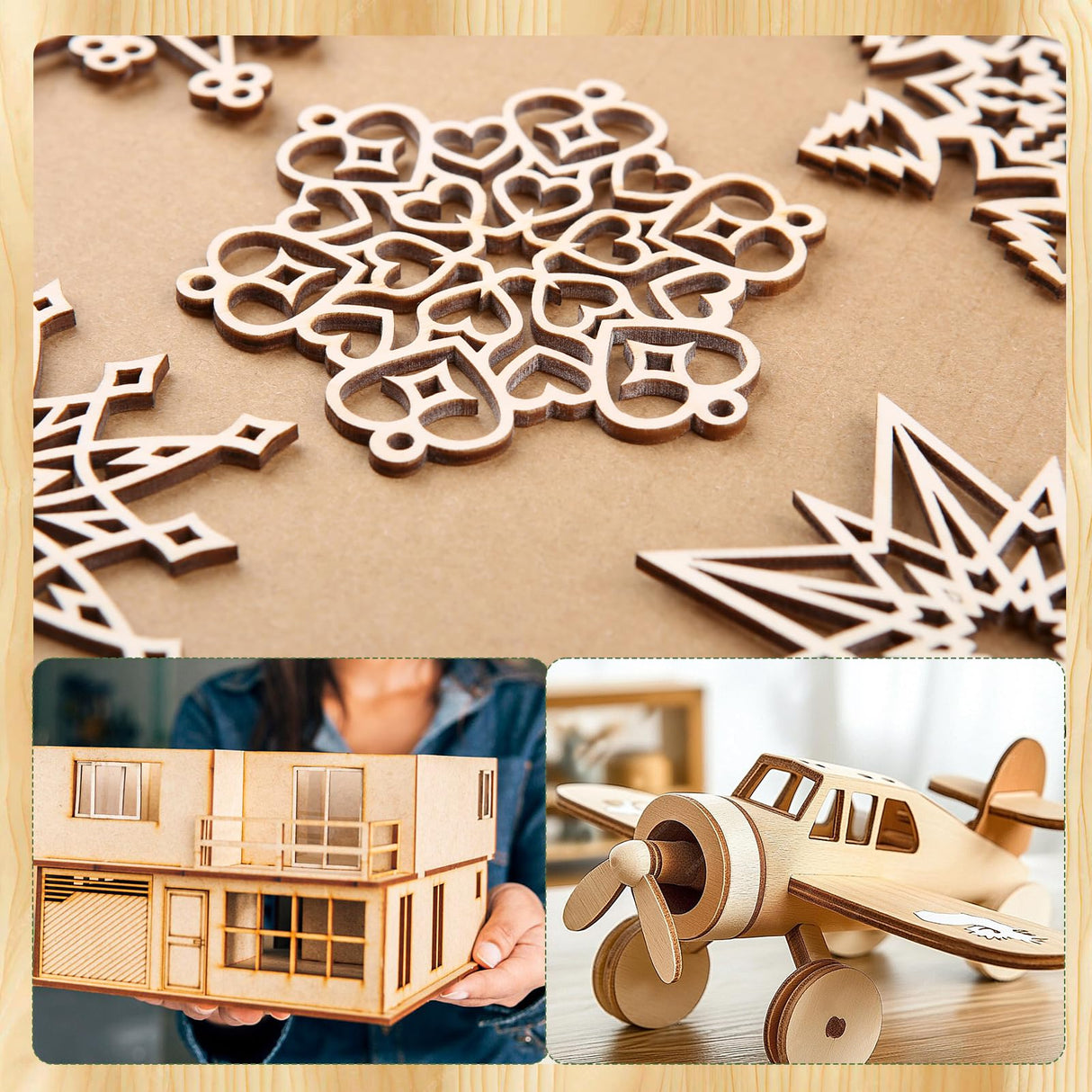 Sukhumvit 30PCS Basswood Sheets 12 x 12 x 1/8in, 3mm Basswood for Laser Cutting, Basswood Sheets Unfinished Plywood Sheets for Laser Engraving Wood Burning Models Painting DIY Crafts Sukhumvit