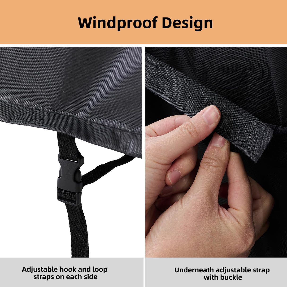 NOELIFE Grill Cover for Blackstone 22 inch Griddle with Hood and Stand, Waterproof Griddle Accessories for Blackstone 17 and 22 inch, Windproof and UV Resistant (Cover only) NOELIFE