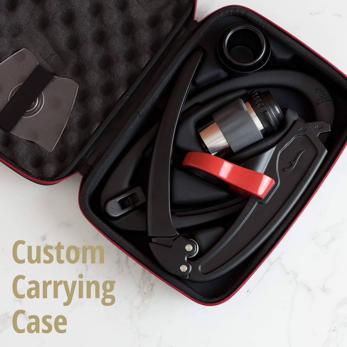 Flair Espresso Maker - Classic with Pressure Kit: Manual Lever Espresso Machine with Stainless Steel Tamper, Pressure Gauge and Carrying Case Flair