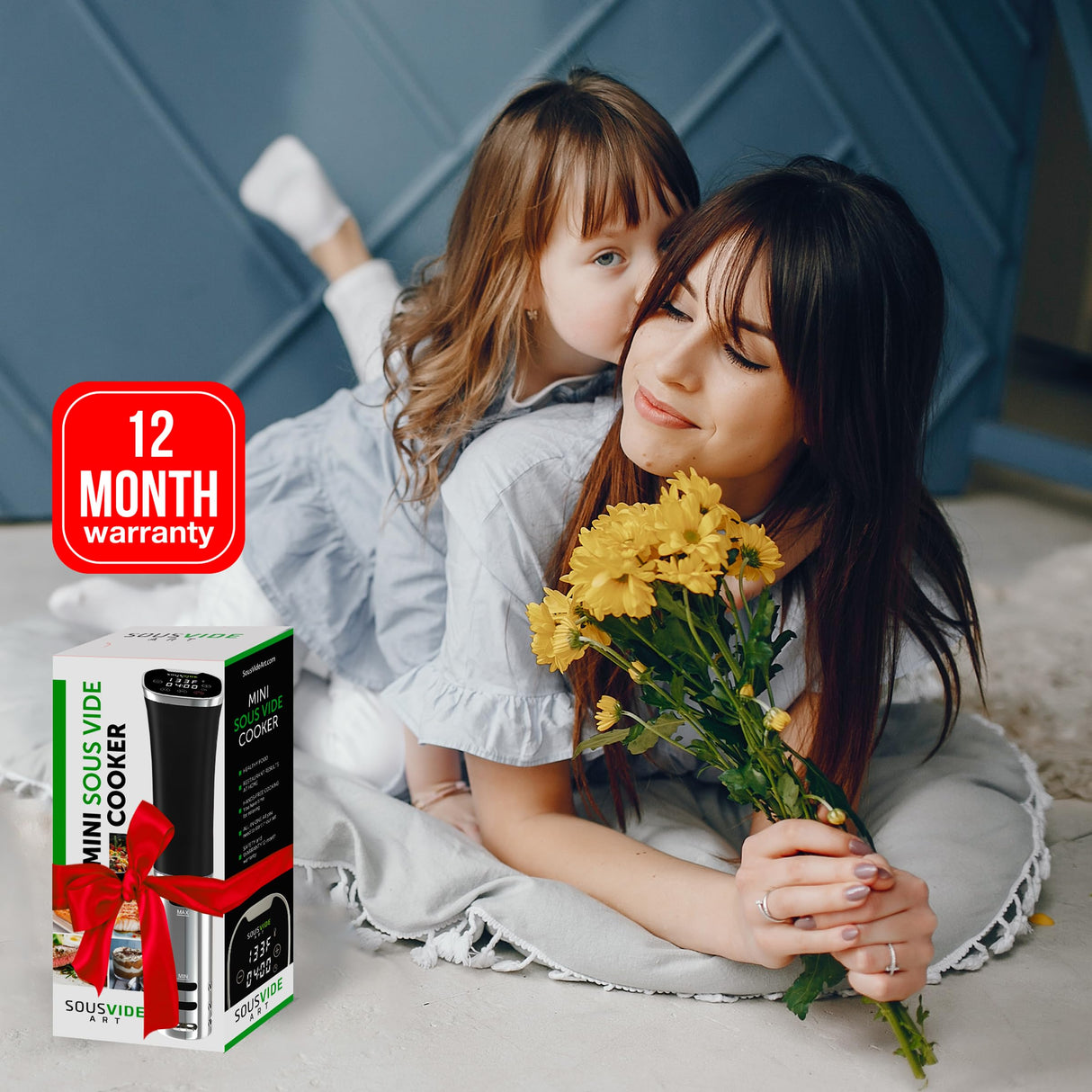 SOUSVIDE ART Sous Vide Immersion Cooker Kit - Machine with Digital Timer, Temp Control, 30 Bags, Vacuum Pump, Suvee Cooker Gift for Chefs SOUSVIDE ART