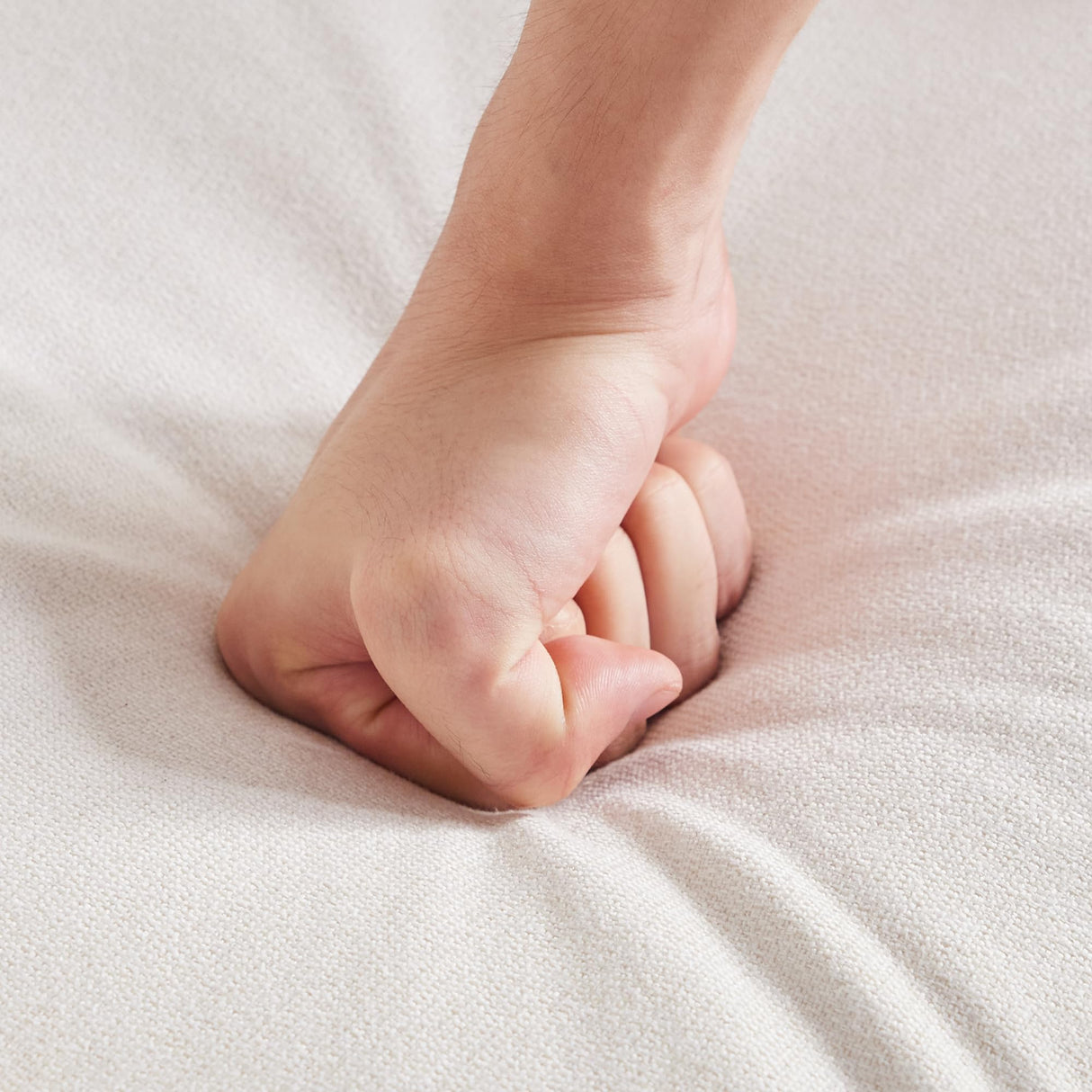 HUIMO Living Room Set, Button Tufted Living Room Furniture Sets, Upholstered Modern Couch Set with Solid Frame, Deep Seat Sofa Set for Living Room, Office (White, 3 Piece Set-1*loveseat+2*Chair) HUIMO