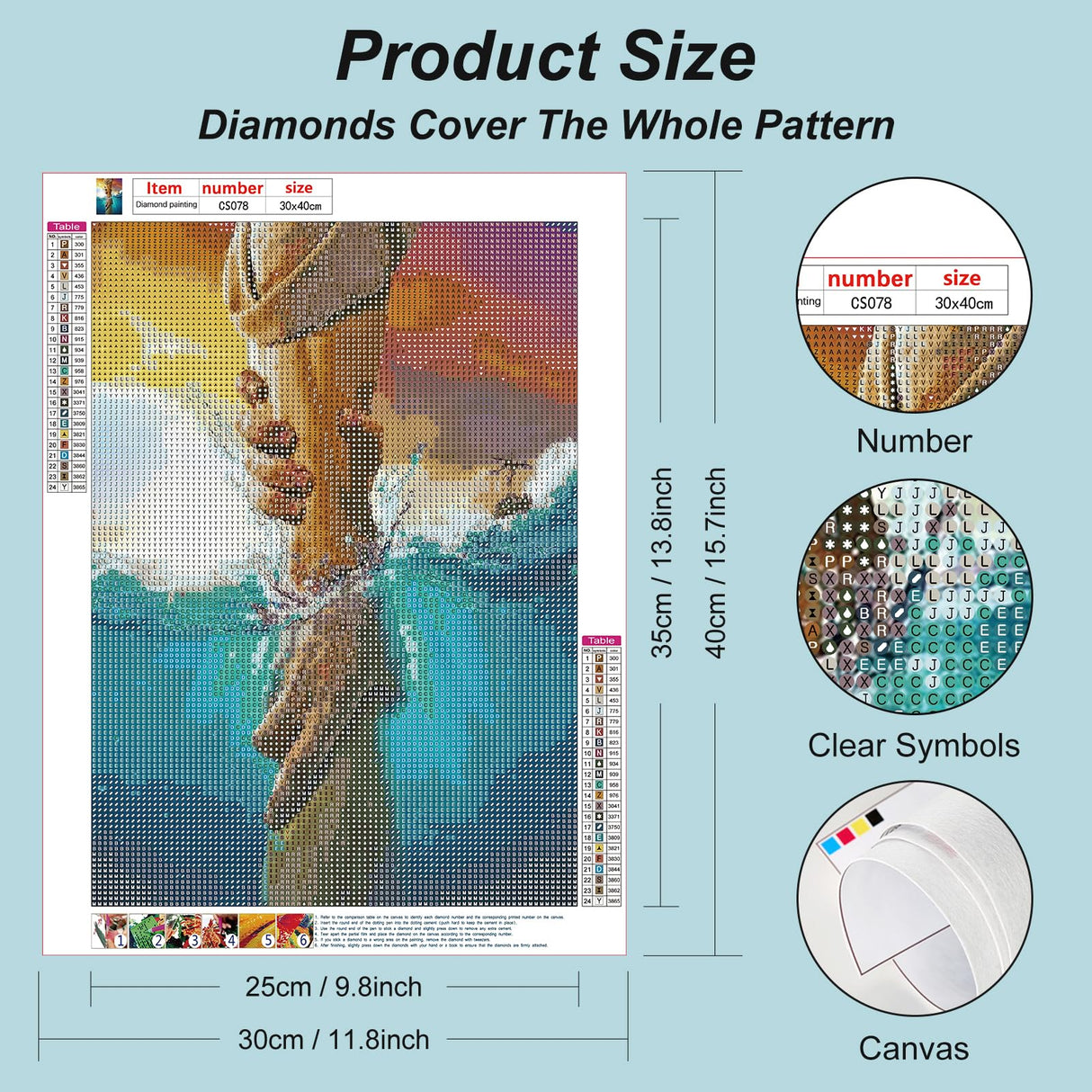 Acudotr Diamond Painting Kits for Adults, 5D DIY Diamond Art Kits for Beginners, Full Drill Diamond Painting Kits for Home Wall Decor, Helping Hand, 12x16 Inch Acudotr