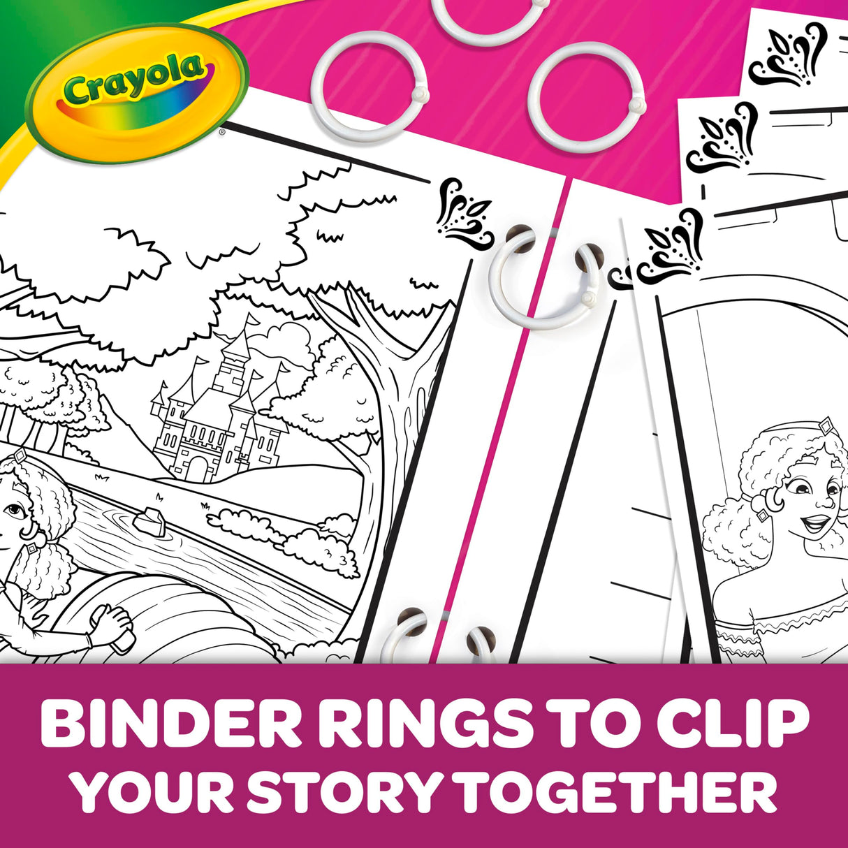 Crayola Book Making Kit for Kids, Create Your Own Fairytale Storybook, DIY Kits, Gift for Girls & Boys, Ages 6, 7, 8, 9 Crayola