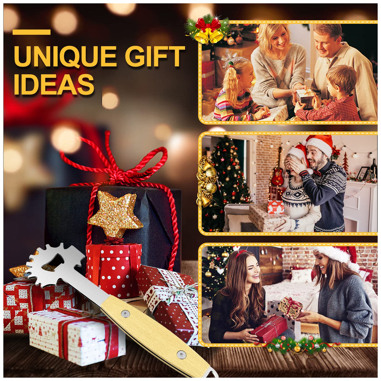 BBQ Grill Scraper, Stocking Stuffers for Men, Bristlefree Safe BBQ Scraper Fits Any Grilling Grate or Smoker Cleaning Tool and Kitchen Gadgets,Ideal Gifts for Christmas Men Dad Husband Fathers Day… XYK