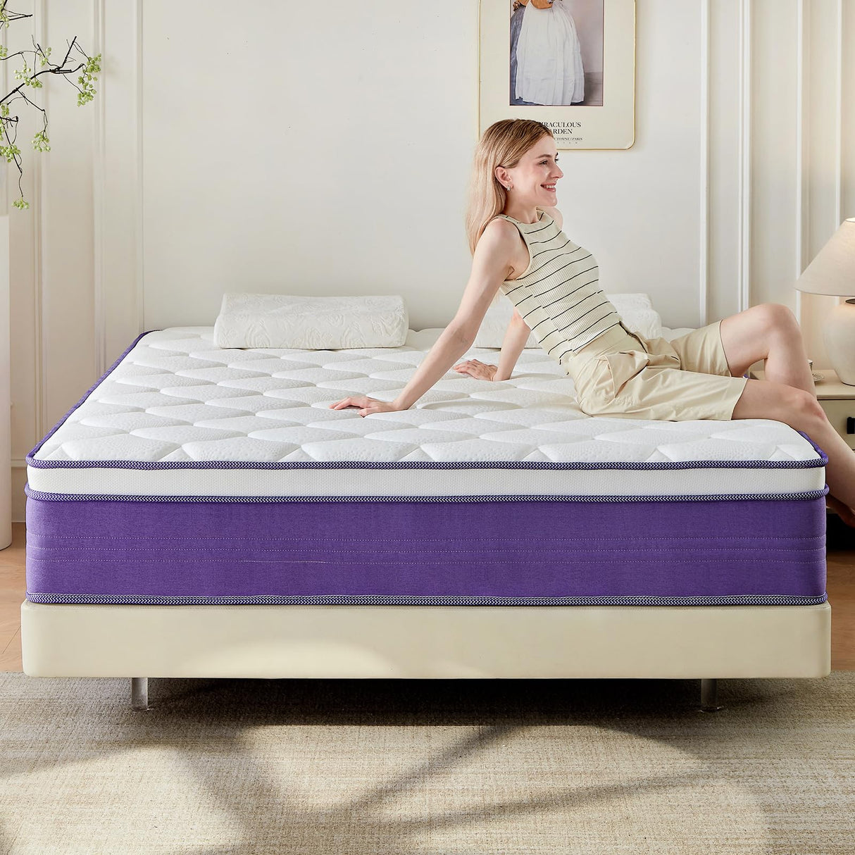 Niqooia Queen Mattress,12 Inch Queen Size Mattresses in a Box, Dual-Sided Comfort Medium Firm & Plush, Memory Foam Mattress for Pressure Relief & Cool Sleep, CertiPUR-US Certified, Safe Foams & Fabric Niqooia