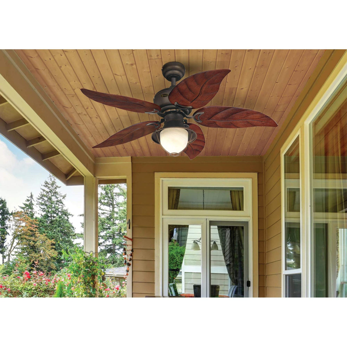 Westinghouse 7236200 Oasis Indoor/Outdoor Ceiling Fan with Light, 48 Inch, Oil Rubbed Bronze Westinghouse