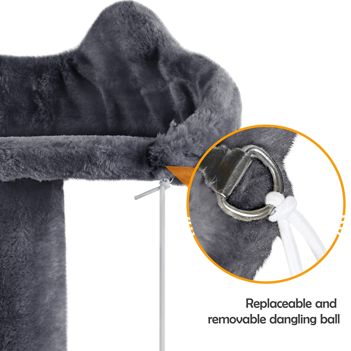 Topeakmart 57 inches Multi-Level Cat Tree Cat Condo with Scratching Posts Kittens Activity Tower Pet Play House Furniture Topeakmart