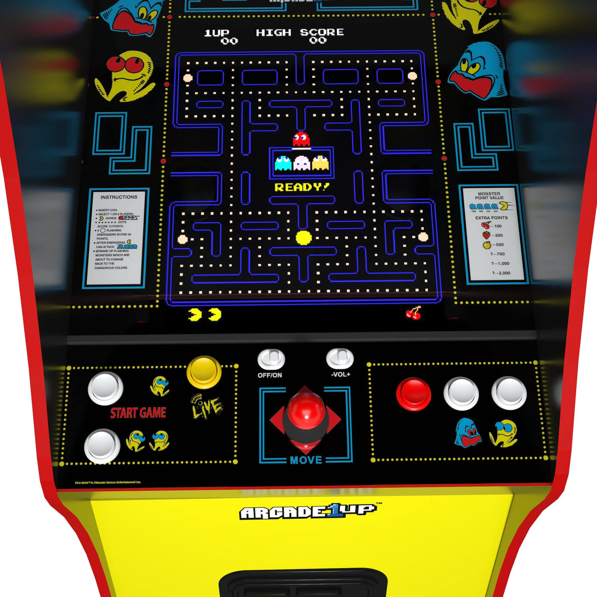 Arcade1Up PAC-Man Deluxe Arcade Machine for Home - 5 Feet Tall - 14 Classic Games ARCADE1UP