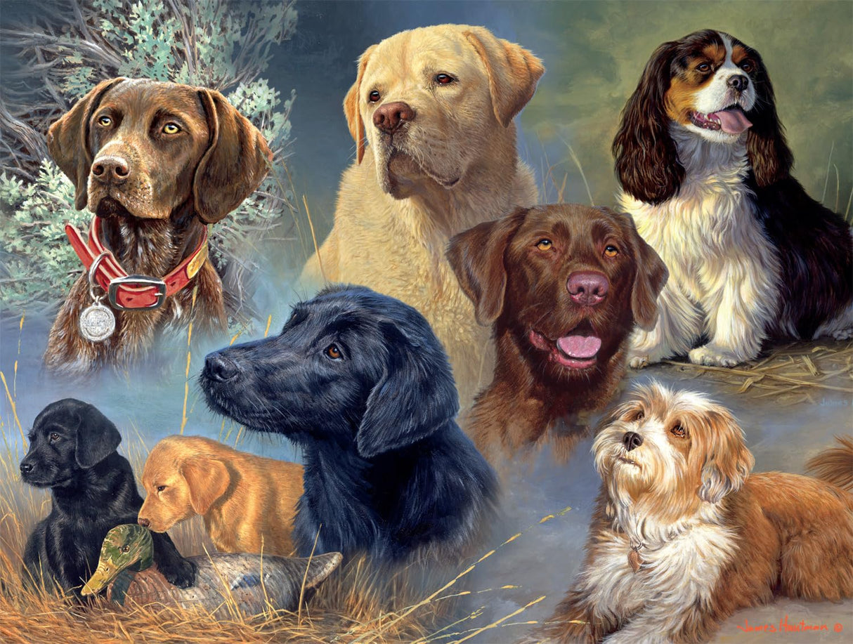 Buffalo Games - James Hautman - Treasured Friends - 750 Piece Jigsaw Puzzle for Adults -Challenging Puzzle Perfect for Game Nights - Finished Size is 24.00 x 18.00 Buffalo Games