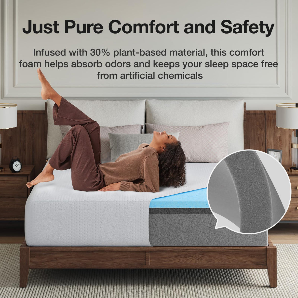 Novilla 14 inch Twin Memory Foam Mattress, Gel Memory Foam Mattress for Cooling Night Sleep & Pressure Relief, CertiPUR-US Certified Novilla